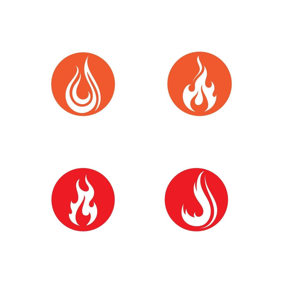 Feuerflamme Vektor-Illustration Design-Vorlage Bild vektor
