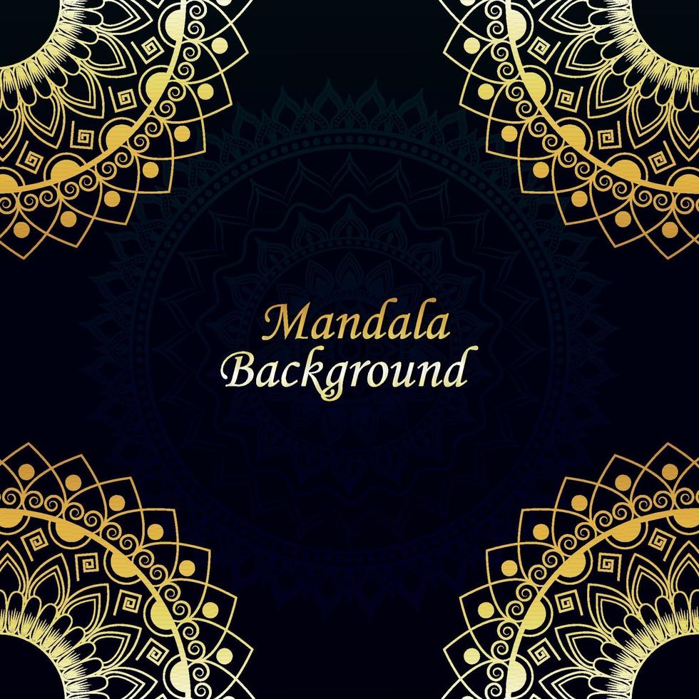 kreativer goldener Mandala-Hintergrund vektor
