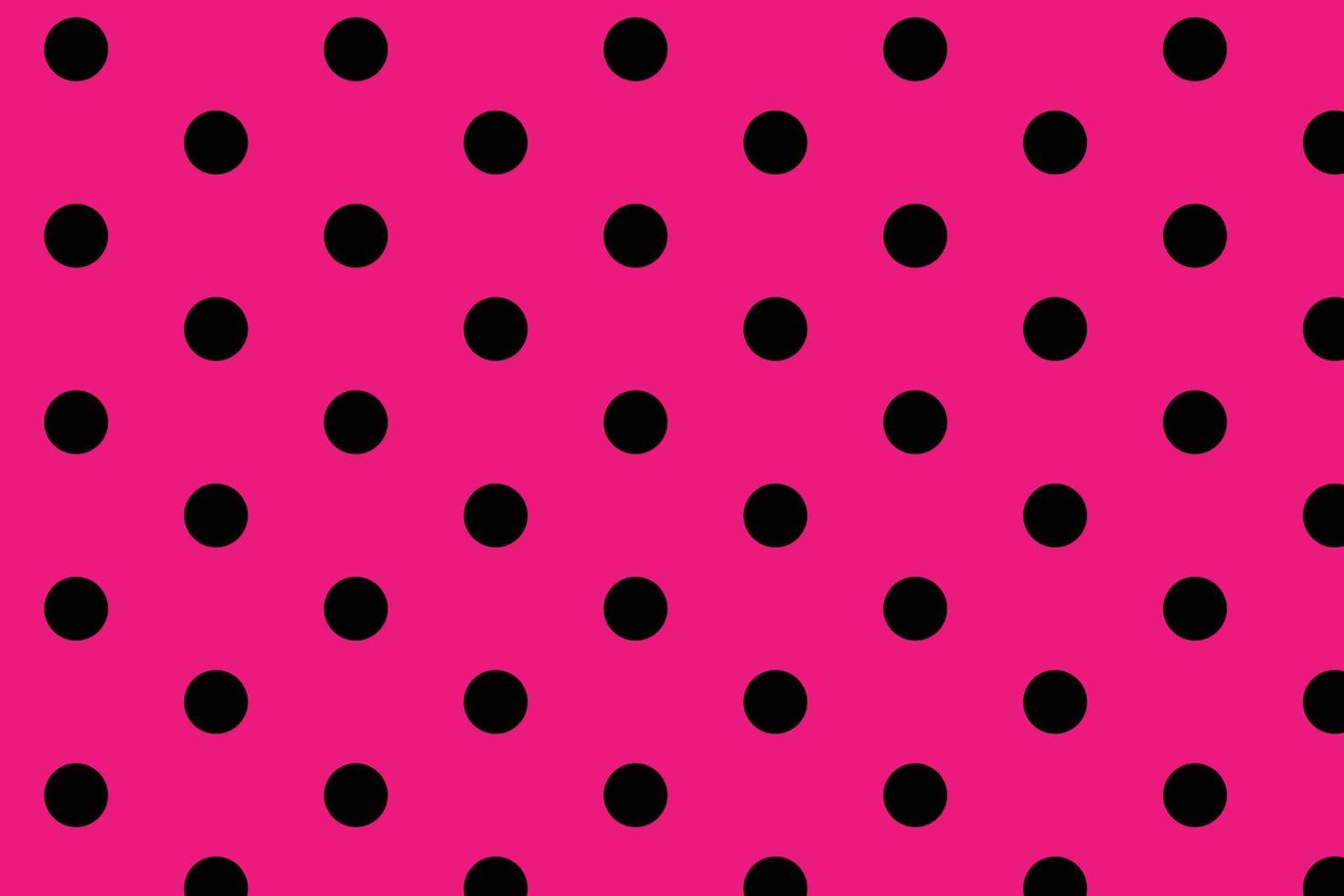 abstrakt svart polka punkt på rosa bakgrund mönster. vektor