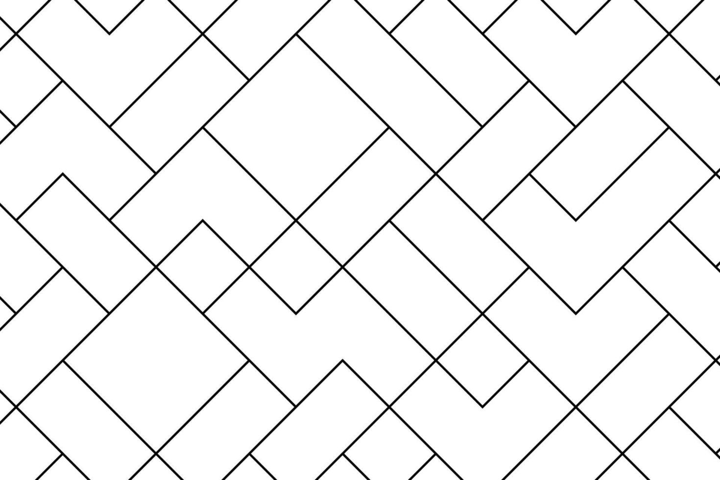 abstrakt mondrian diagonal schwarz Linie auf Weiß Hintergrund Muster zum Hintergrund, Papier. vektor