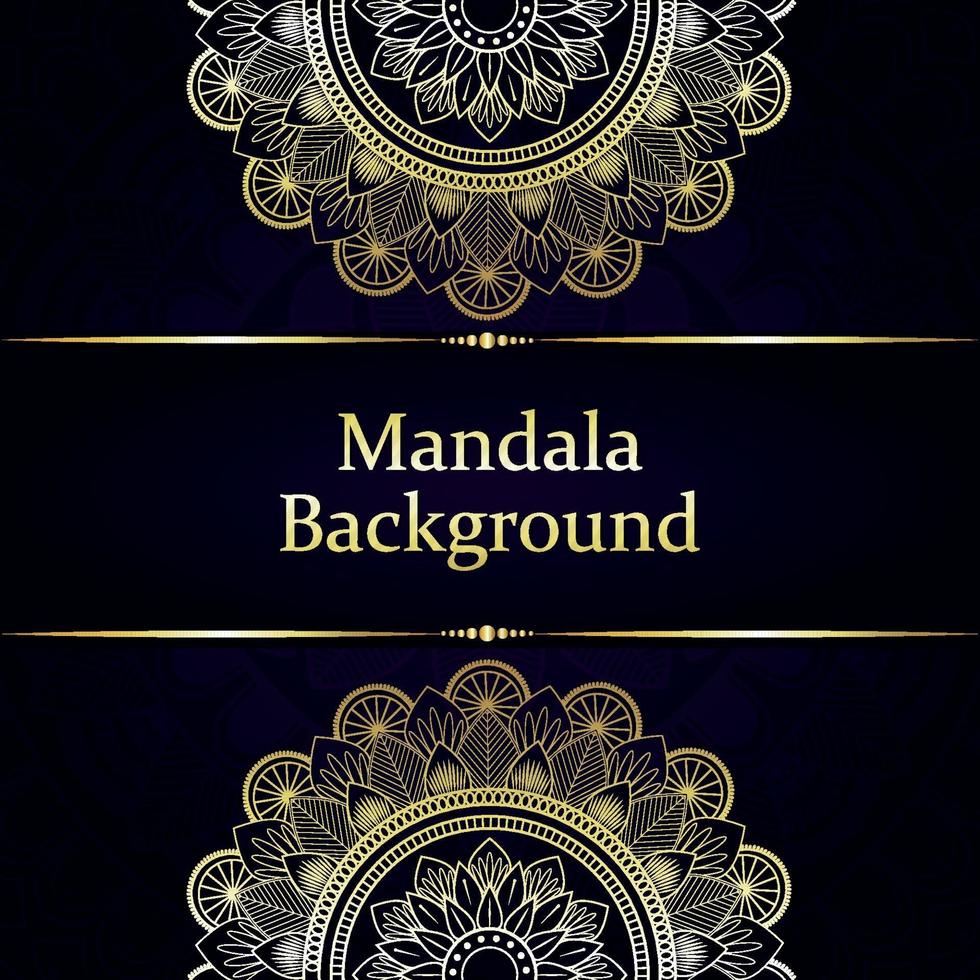 Luxus-Mandala-Hintergrund mit arabischem Stil und Muster vektor