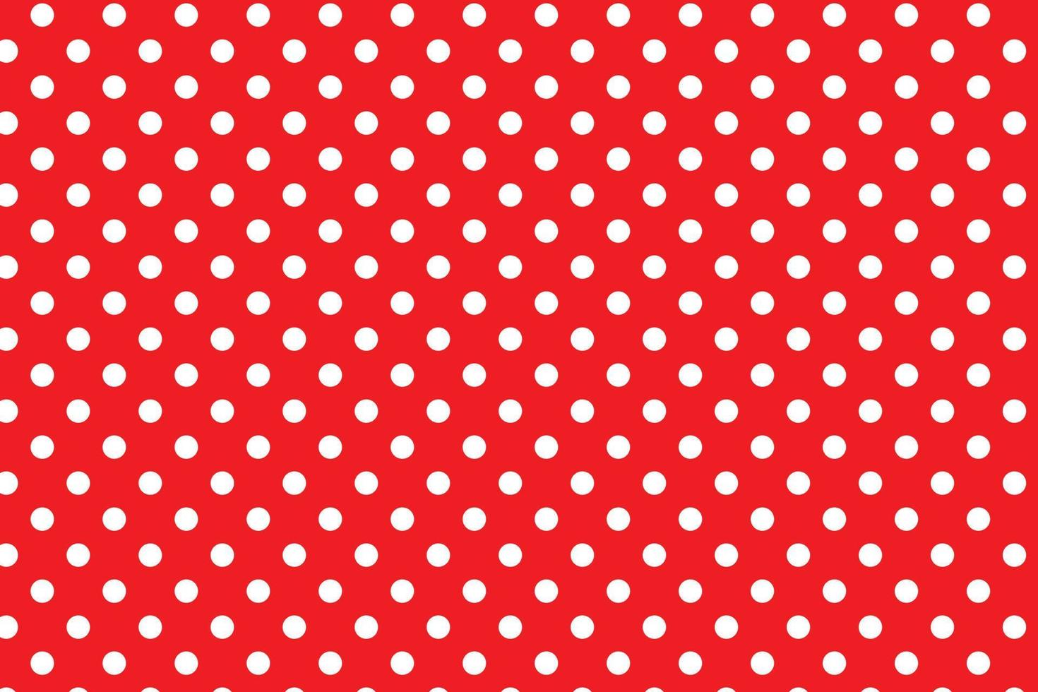 abstrakt vit polka prickar på röd bakgrund mönster design. vektor