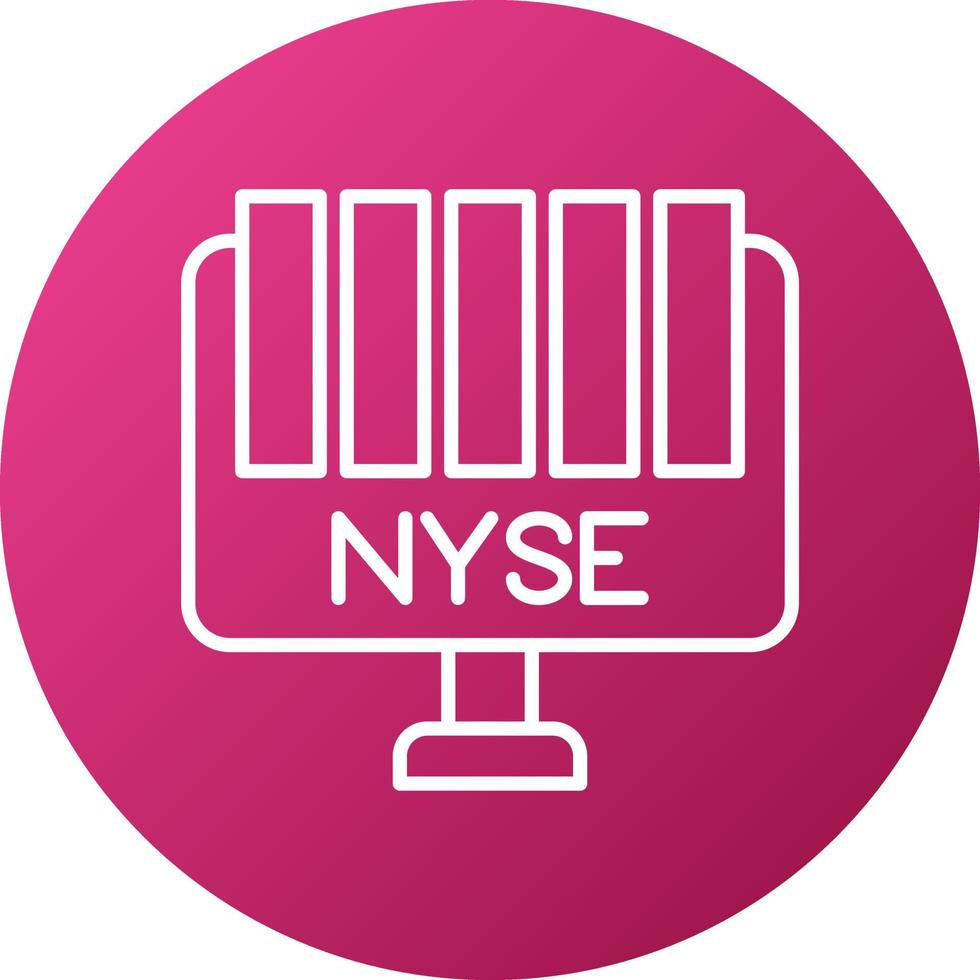 nyse Symbol Stil vektor