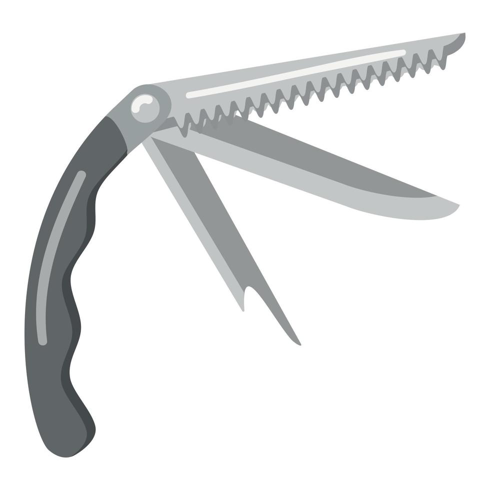 jägare kniv multiverktyg ikon tecknad serie vektor. jaga Utrustning vektor