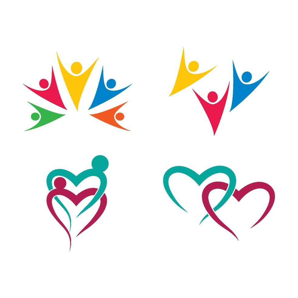 Community Care Logo Bilder Design vektor