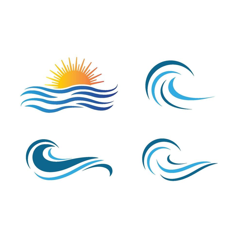 Sonnenuntergang Strand Logo Bilder vektor