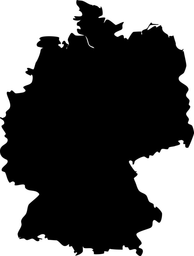 Deutschland Land Silhouette Vorlage. vektor