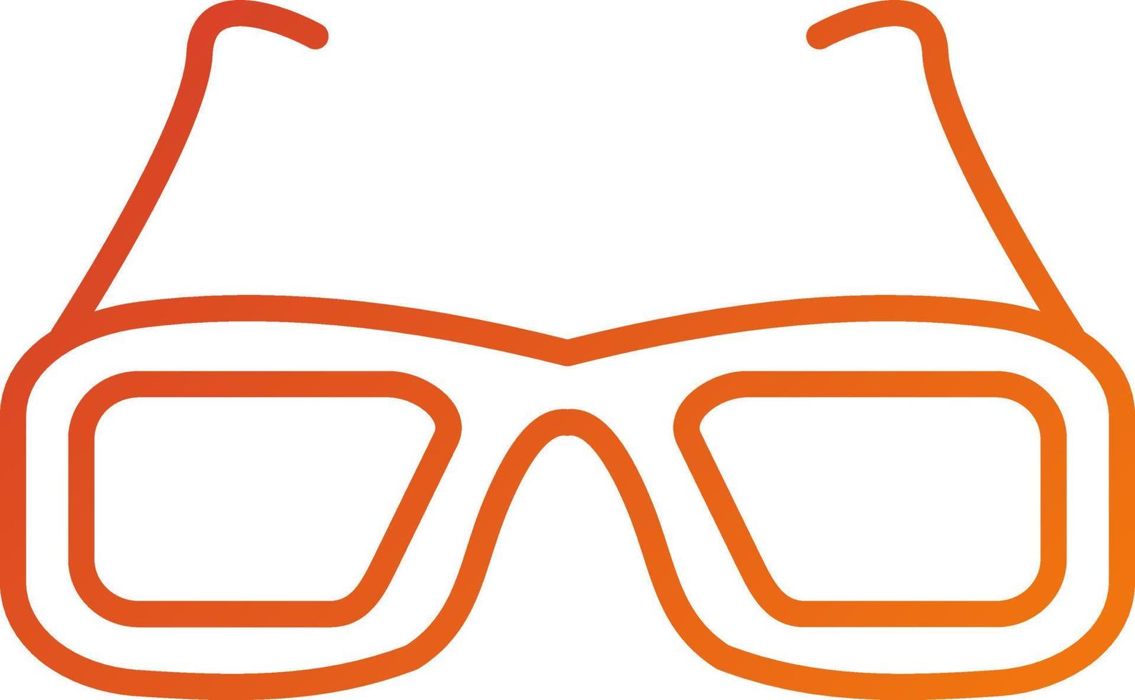 Sonnenbrillen-Icon-Stil vektor