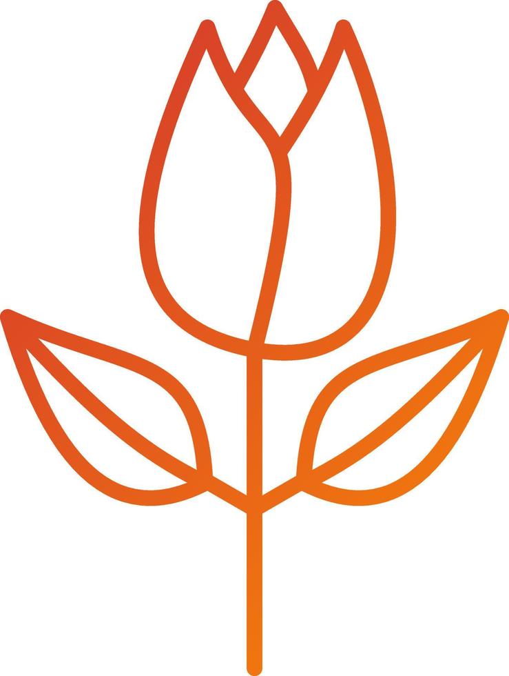 Tulpensymbolstil vektor