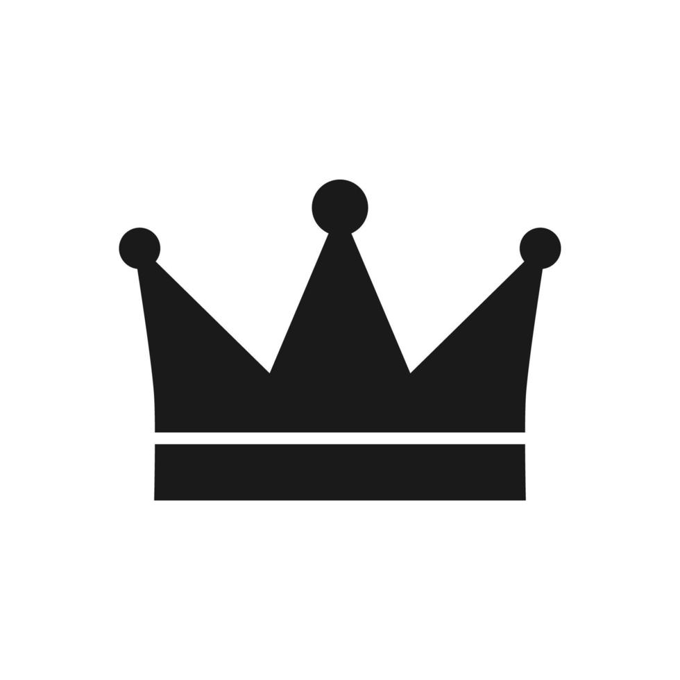 krona ikon, krona logotyp mall vektor