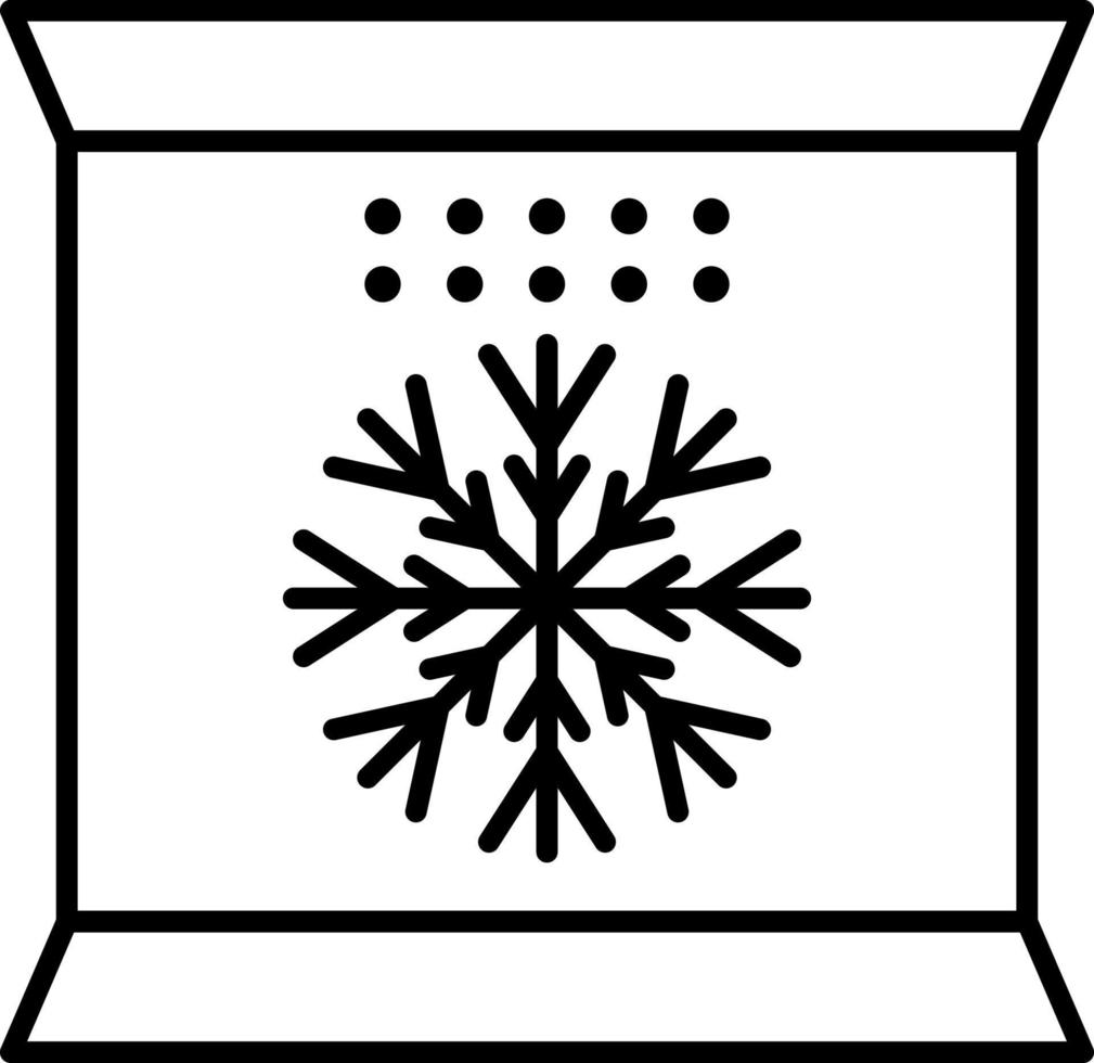Essen, gefroren, Entfernung Vektor Symbol auf transparent Hintergrund. Gliederung Essen, gefroren, Entfernung Vektor Symbol