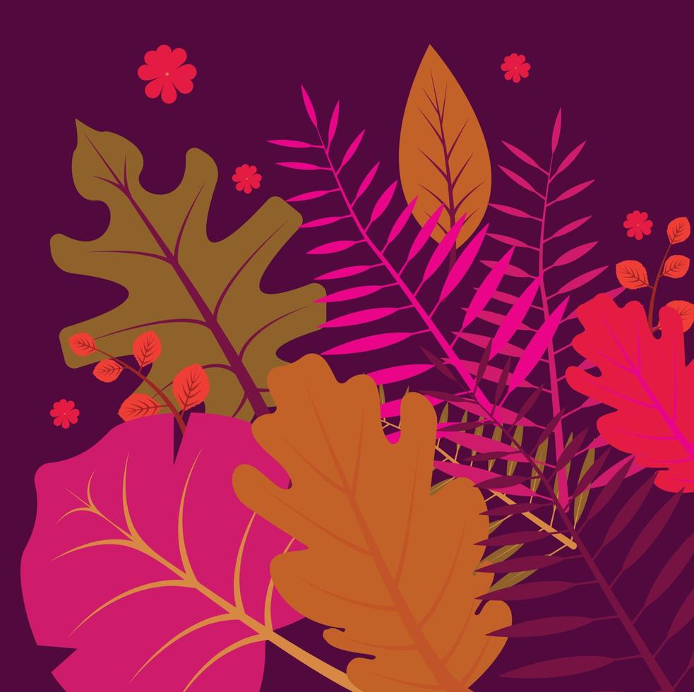 Vektor Illustration von ein Herbst Design mit herbstlich Ast