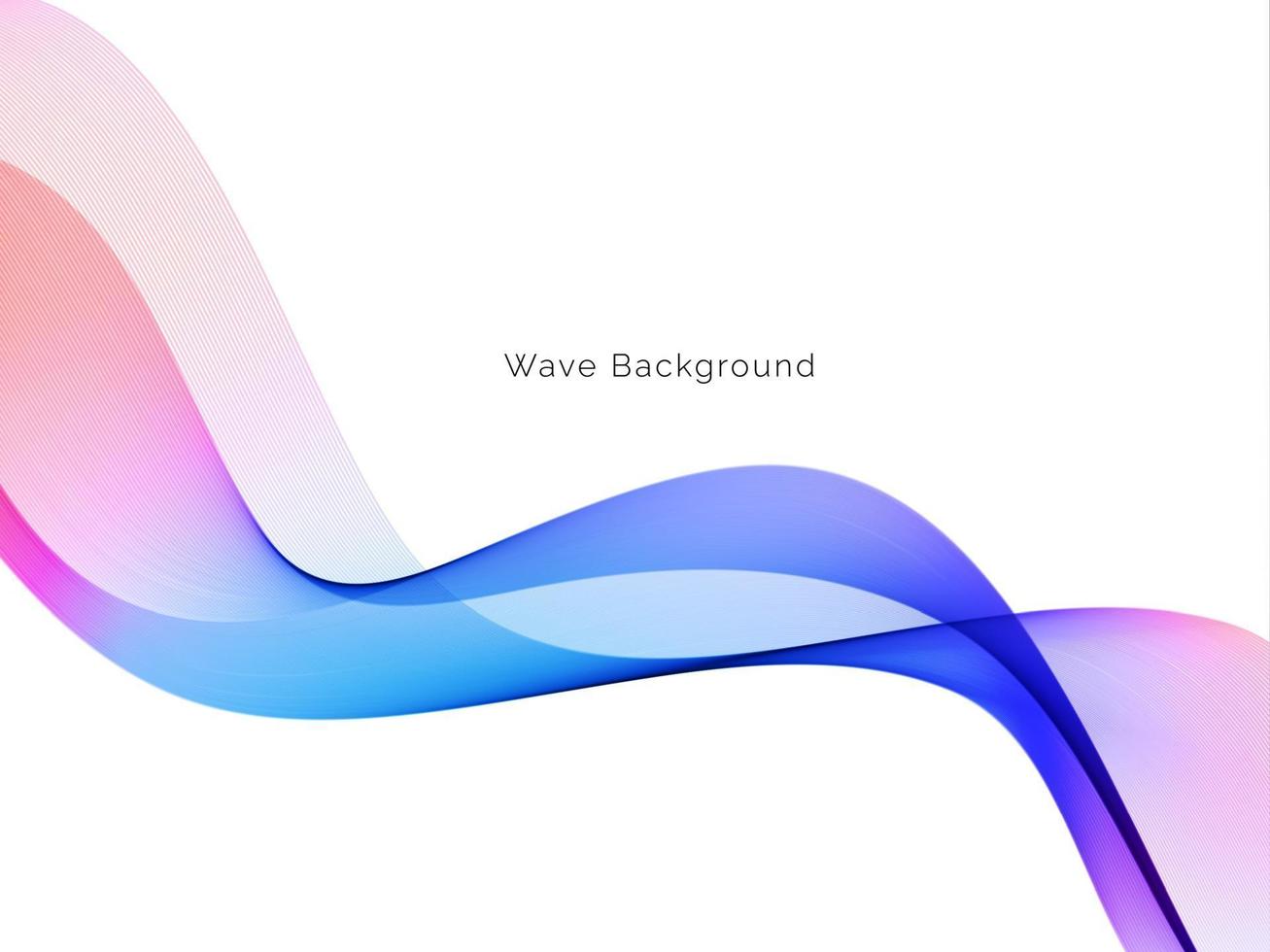 färgglad dynamisk vågstil bakgrundsdesign vektor