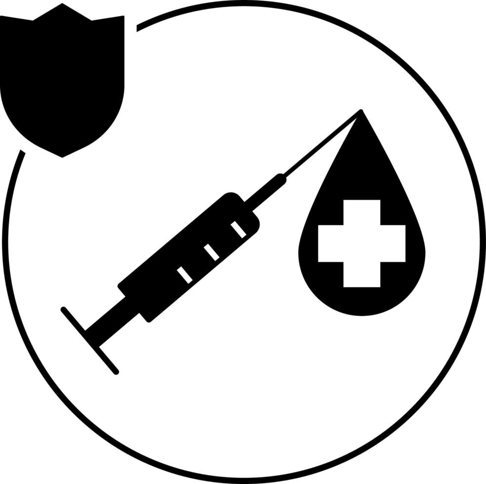 menschlich, Versicherung, Gesundheit Symbol Illustration isoliert Vektor Zeichen Symbol - - Versicherung Symbol Vektor schwarz - - Vektor auf Weiß Hintergrund