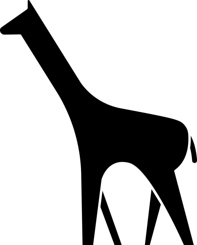 giraff, ikon. element av enkel ikon för webbplatser, webb design, mobil app, infografik. tjock linje ikon för hemsida design och utveckling, app utveckling på vit bakgrund vektor