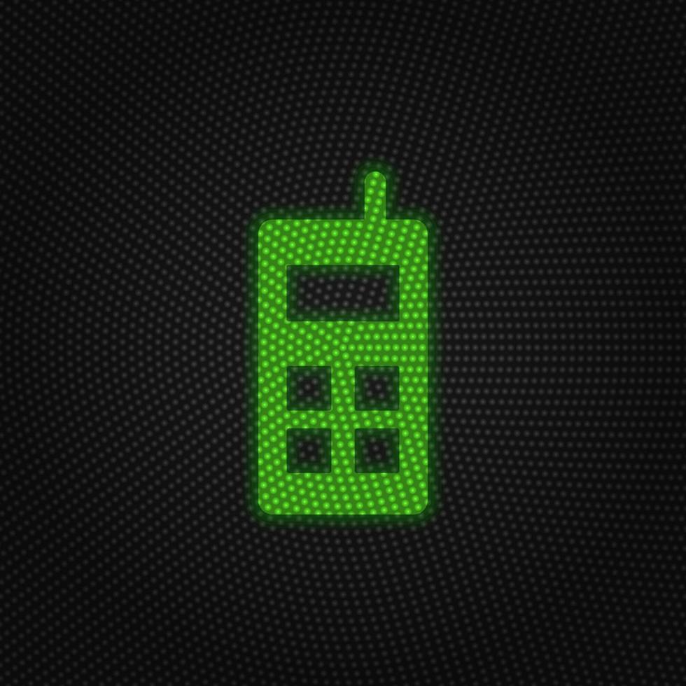 Handy, Mobiltelefon Neu Technologie Vektor Symbol. Neu Handy, Mobiltelefon Technologie der Verkehr Licht Stil Vektor Illustration auf Weiß Hintergrund