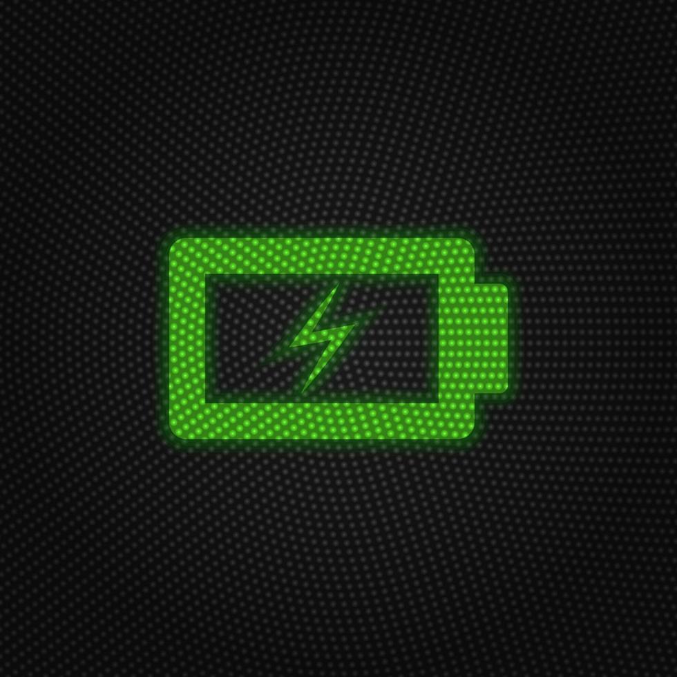 Aufladung, Batterie Neu Technologie Vektor Symbol. Neu Handy, Mobiltelefon Technologie der Verkehr Licht Stil Vektor Illustration auf Weiß Hintergrund