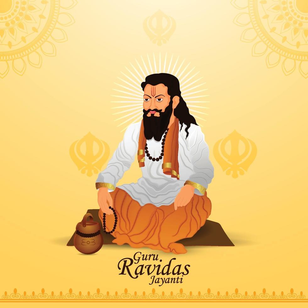 Guru Ravidas Jayanti Hintergrund vektor