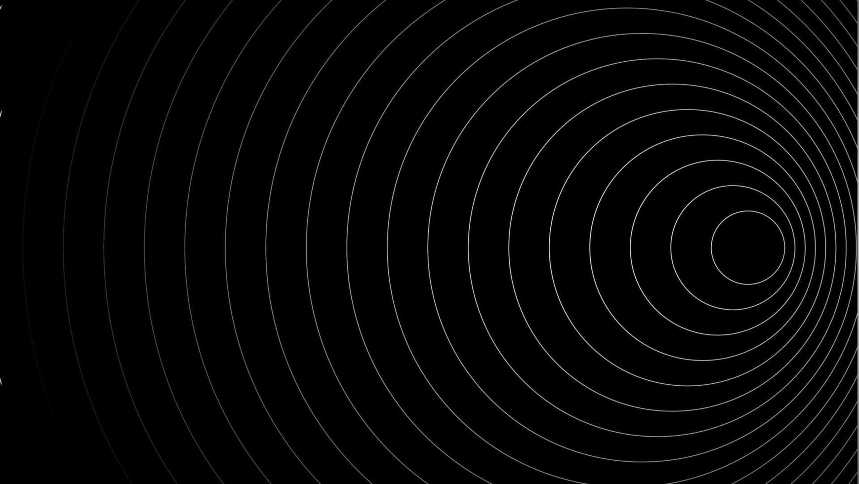 skapa en djärv se med en centrerad cirkel bakgrund terar vektor grafik av ljud vågor. de svart och vit Färg ringa och spinning cirkel mål Lägg till en modern Rör.