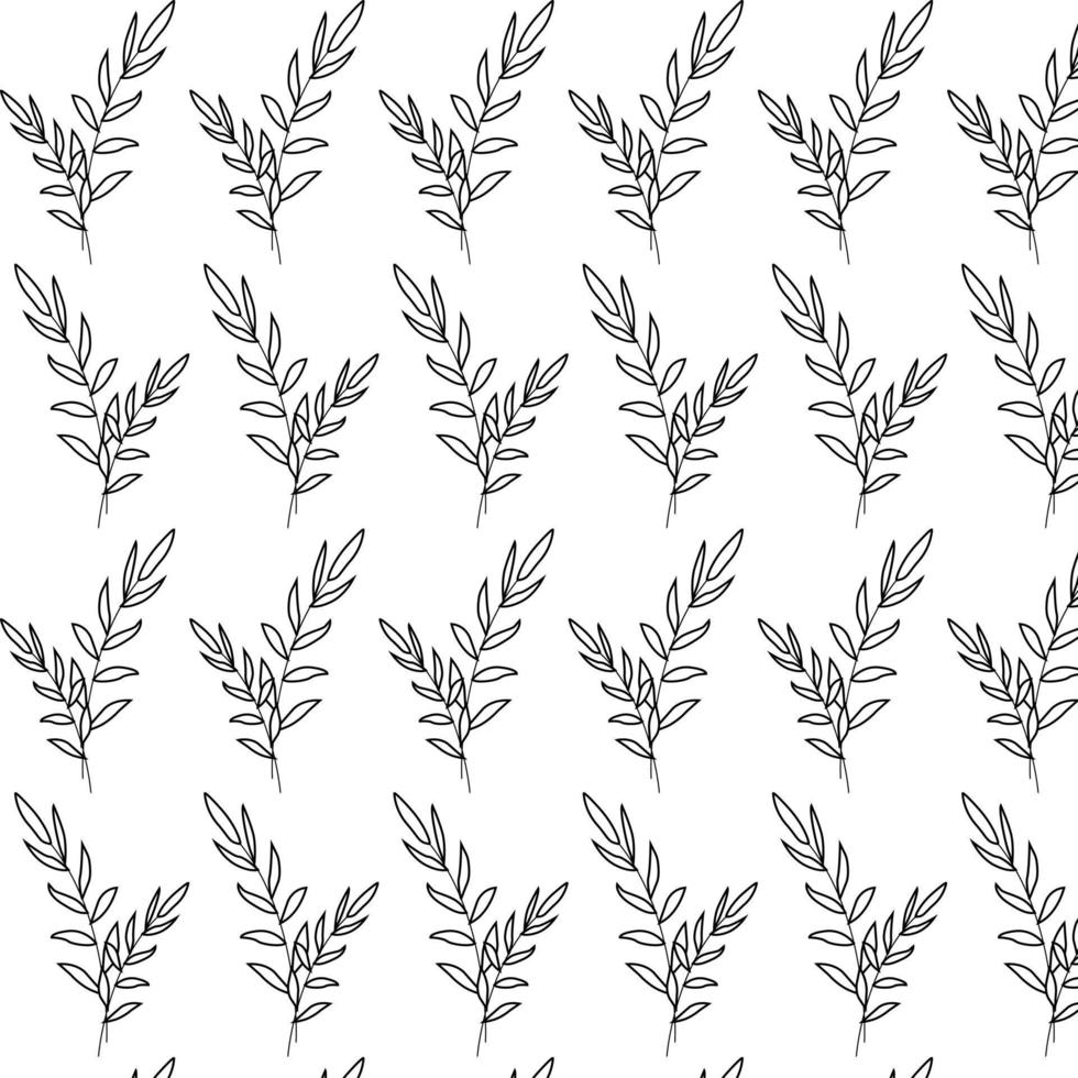 mönster grenar med löv. för tyger, bakgrund , vägg papper, omslag, affisch eller baner. vektor illustration