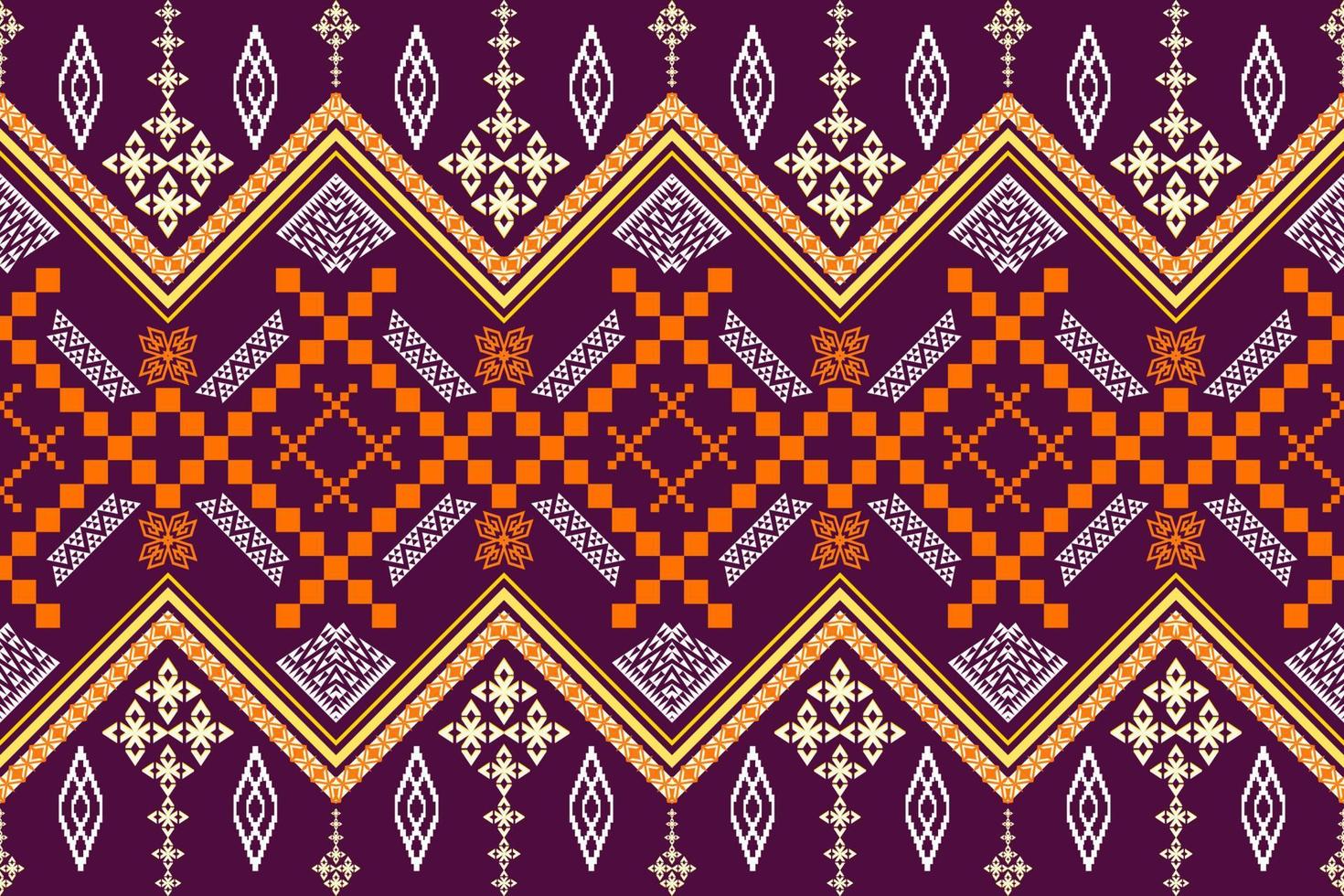 geometrisches ethnisches orientalisches traditionelles kunstmuster. figur stammesstickerei style.design für ethnischen hintergrund, tapete, kleidung, verpackung, stoff, element, sarong, vektorillustration vektor