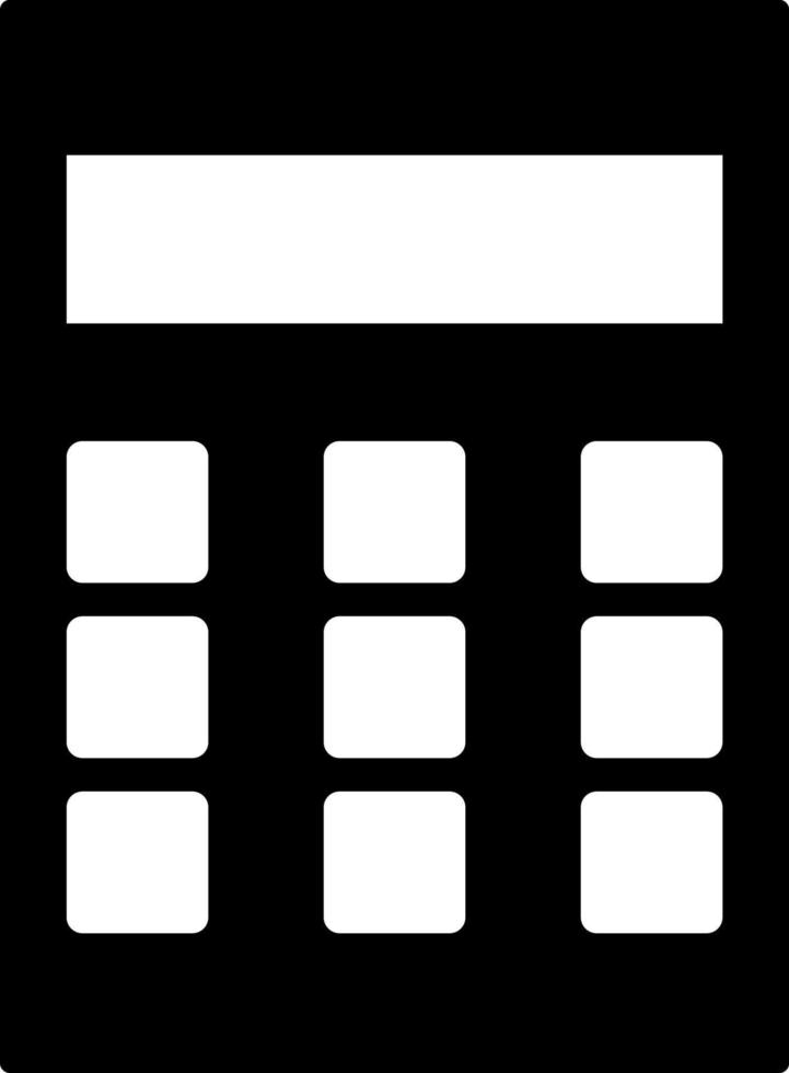 kalkylator, ikon. element av enkel ikon för webbplatser, webb design, mobil app, infografik. tjock linje ikon för hemsida design och utveckling, app utveckling på vit bakgrund vektor