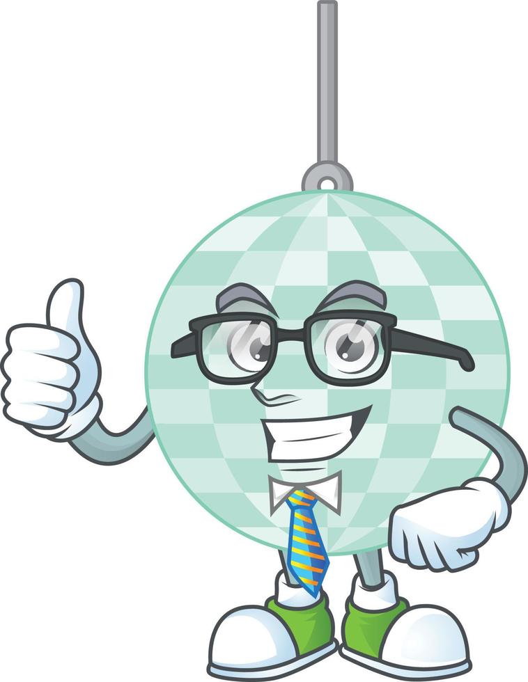 Karikatur Charakter von Disko Ball vektor