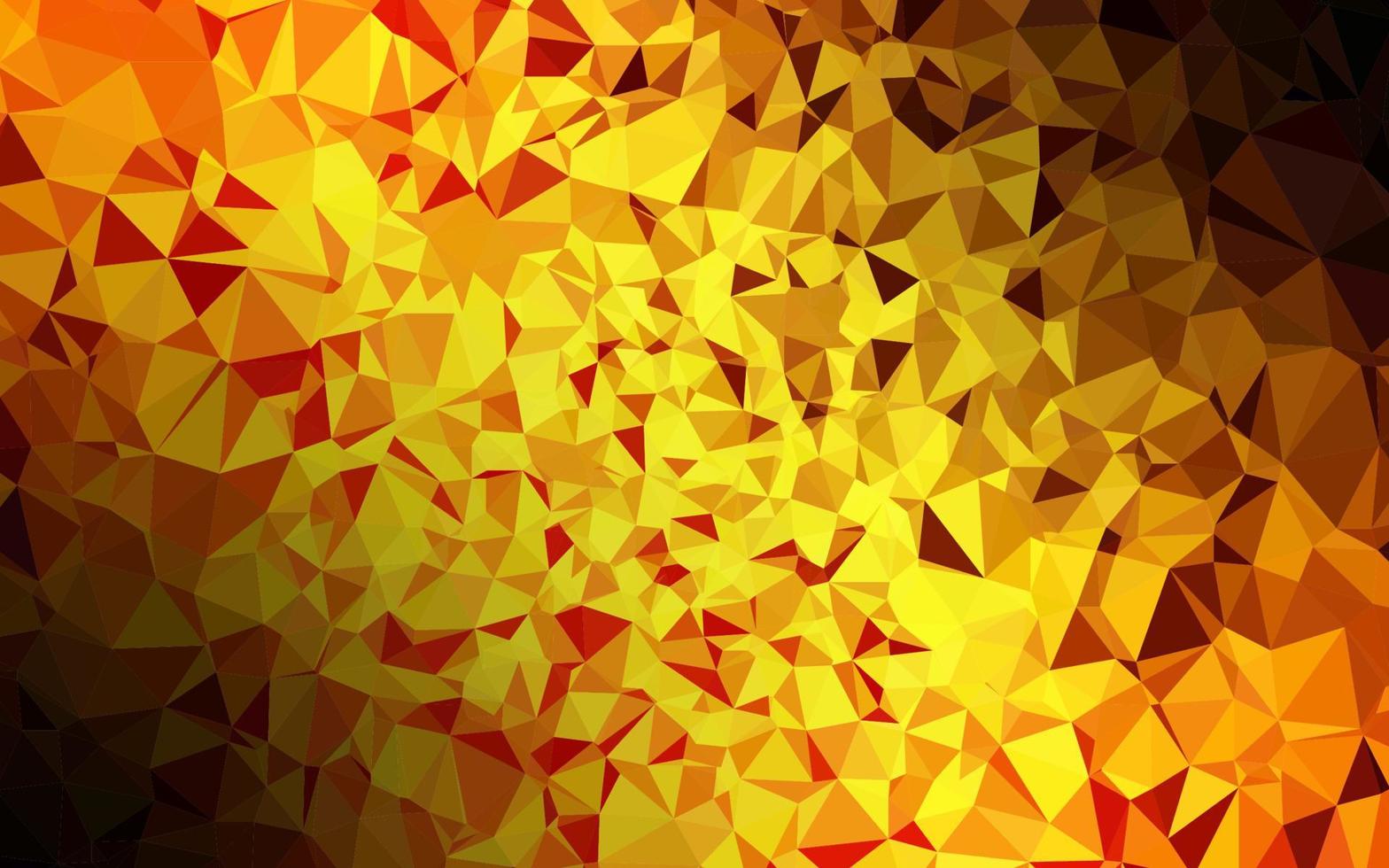 ljusorange vektor lysande triangulärt mönster.