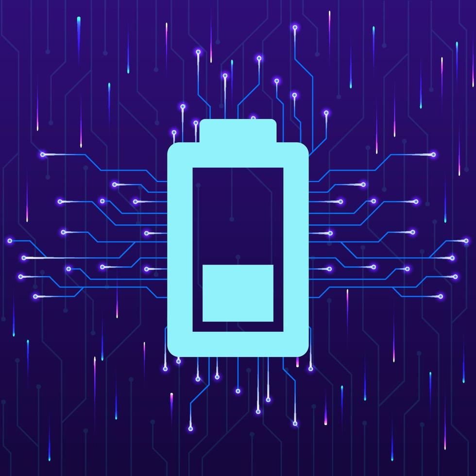 Aufladung, Batterie Neu Technologie Vektor Symbol. Neu Handy, Mobiltelefon Technologie Konzept Vektor Illustration. Aufladung, Batterie Neu Technologie Vektor Symbol auf Weiß Hintergrund