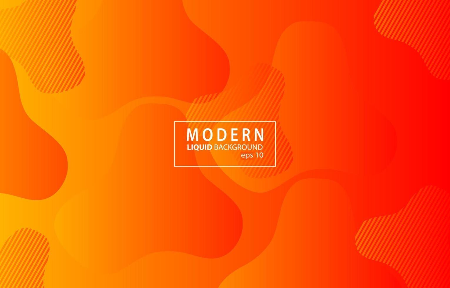 orange modern flytande färgbakgrund. vågig geometrisk bakgrund. dynamisk strukturerad geometrisk elementdesign vektor