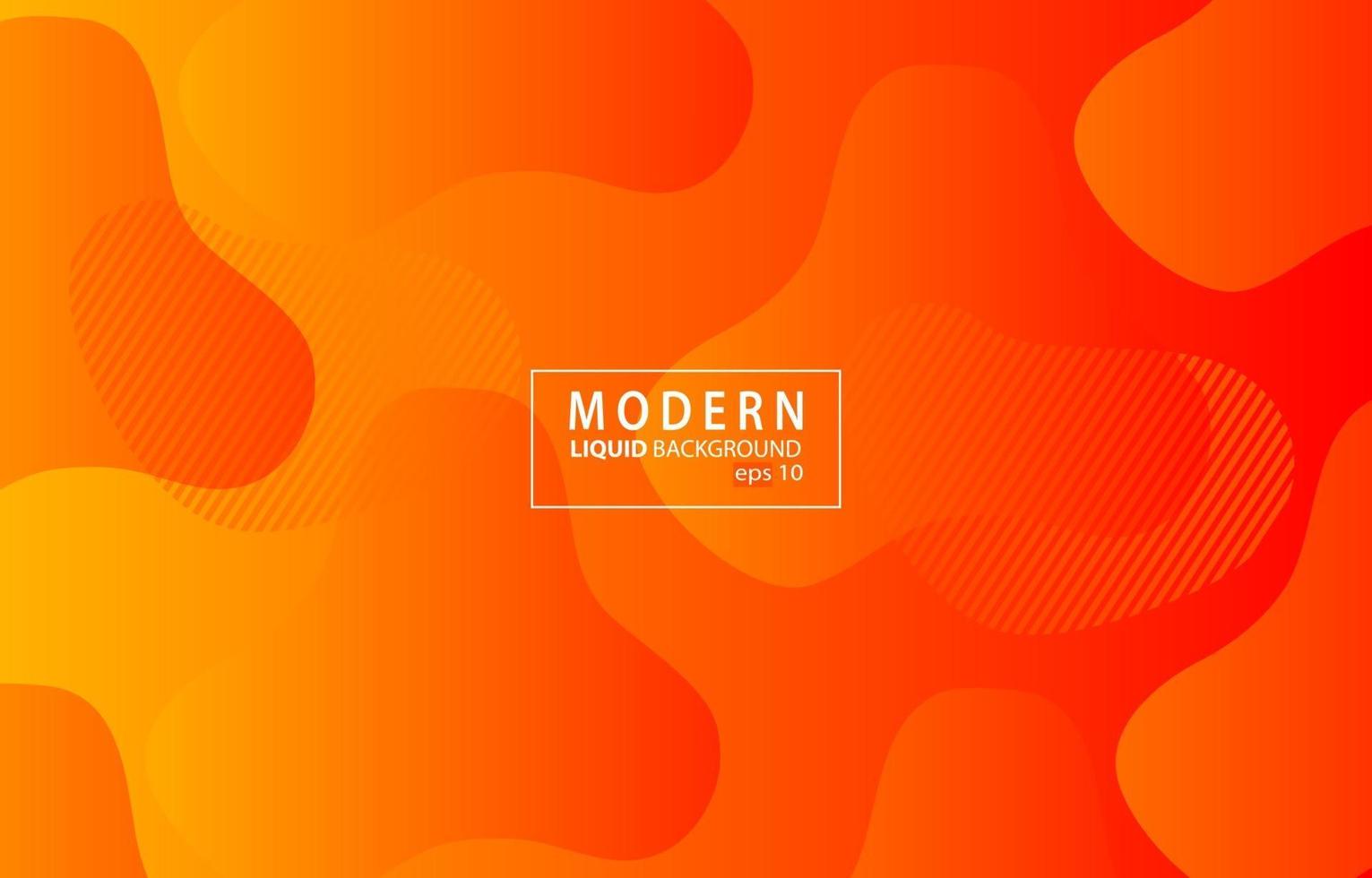 orange modern flytande färgbakgrund. vågig geometrisk bakgrund. dynamisk strukturerad geometrisk elementdesign vektor