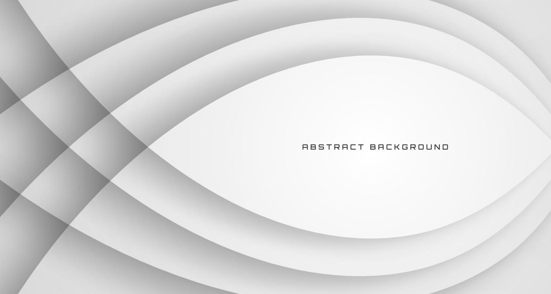 3d vit geometrisk abstrakt bakgrund överlappning lager på ljus Plats med vågor dekoration. modern grafisk design element Skära ut stil begrepp för baner, flygblad, kort, broschyr omslag, eller landning sida vektor