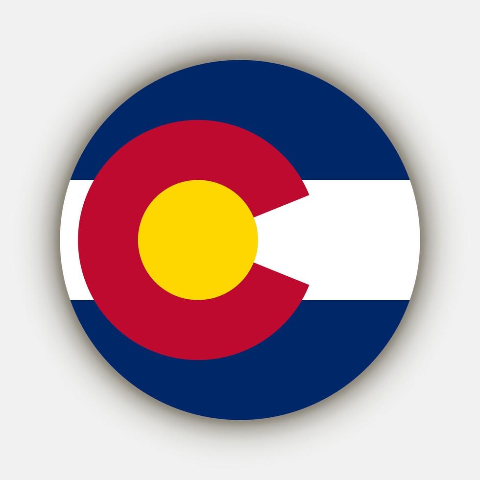 Colorado-Staatsflagge. Vektor-Illustration. vektor