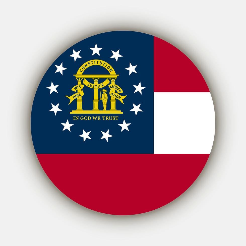 Georgia-Staatsflagge. Vektor-Illustration. vektor