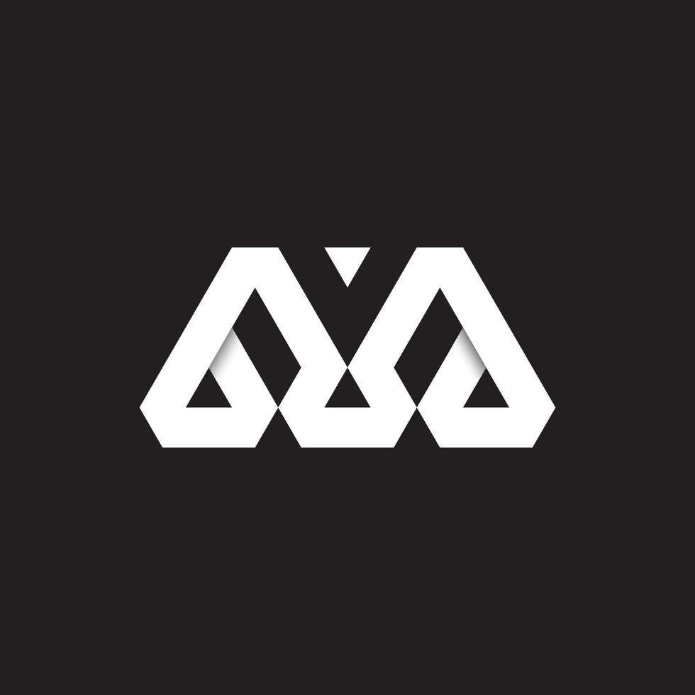 brev m diamant logotyp företag vektor