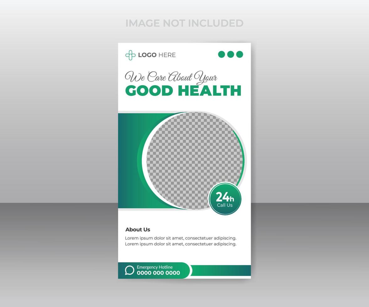 medizinisch Behandlung Sozial Medien Geschichten Vorlage oder abstrakt Dental Klinik Banner Design Vektor Layout
