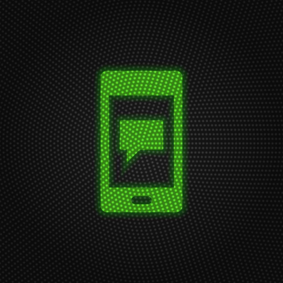 Telefon, Plaudern, Botschaft Neu Technologie Vektor Symbol. Neu Handy, Mobiltelefon Technologie der Verkehr Licht Stil Vektor Illustration auf Weiß Hintergrund