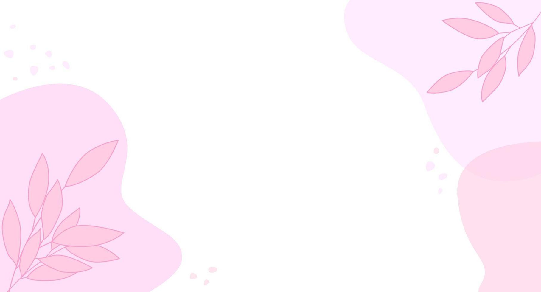 abstrakt Kunst Hintergrund Vektor. minimal Stil Hintergrund mit lila botanisch Blätter. Hochzeit Einladung Karte Vorlage einstellen mit Blumen- Vektor Hintergrund zum Banner, Poster, Netz und Verpackung