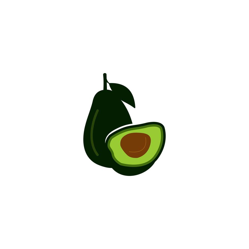 Avocado Obst Logo Vorlage. Avocado Design Vorlage Logo. Avocado Obst Logo Vorlage. Gesundheit Essen Logotyp. vektor