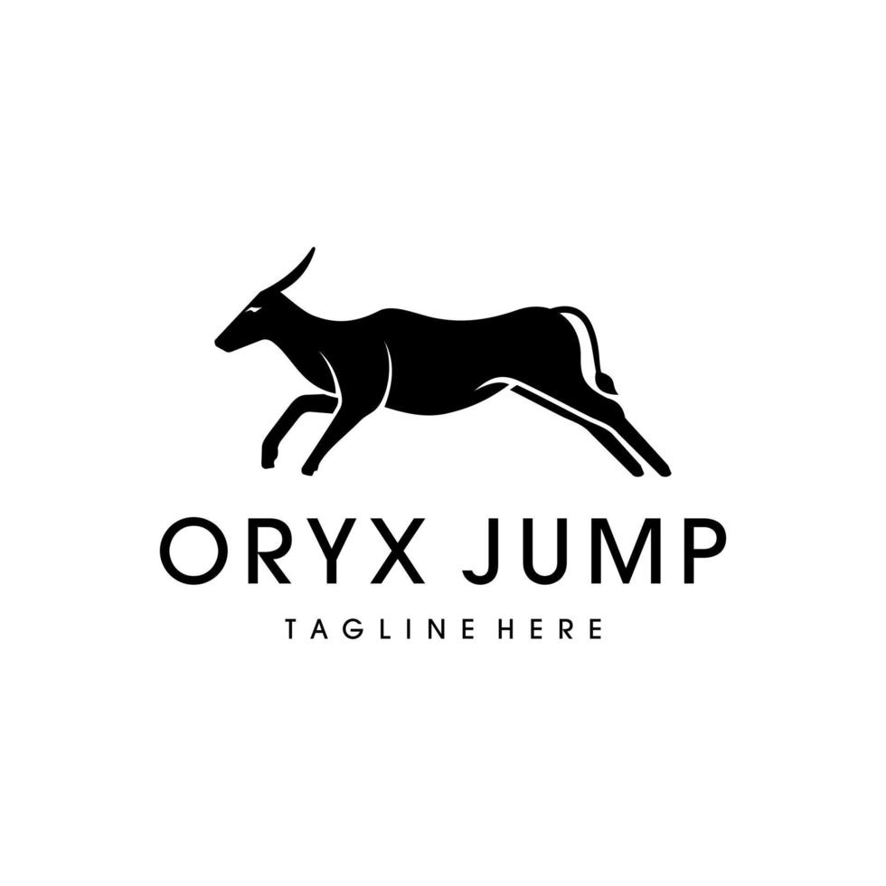 arab oryx logotyp grafisk inspiration vektor