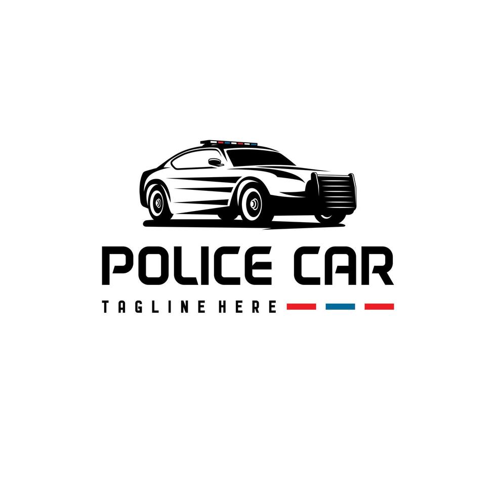 Polizei Auto Logo Vektor Design. genial ein Polizei Auto Logo. ein Polizei Auto Logotyp. Polizei Rettung Logo.