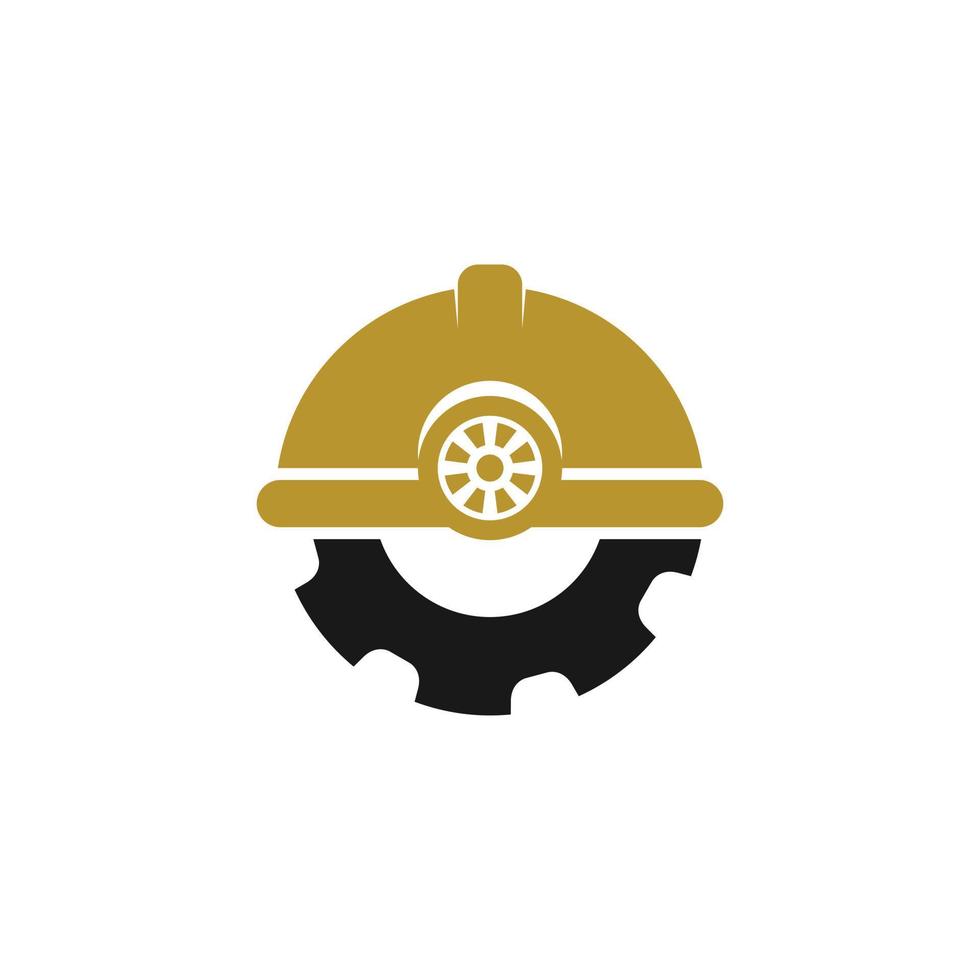Helm Sicherheit Logo Design Vektor Grafik