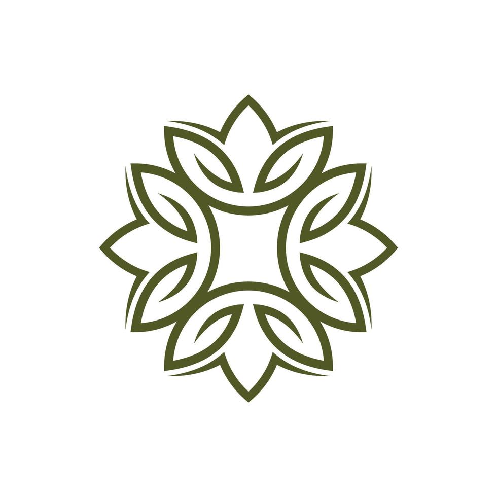 Blumen- Muster Logo Vorlage Design Vektor Symbol Illustration