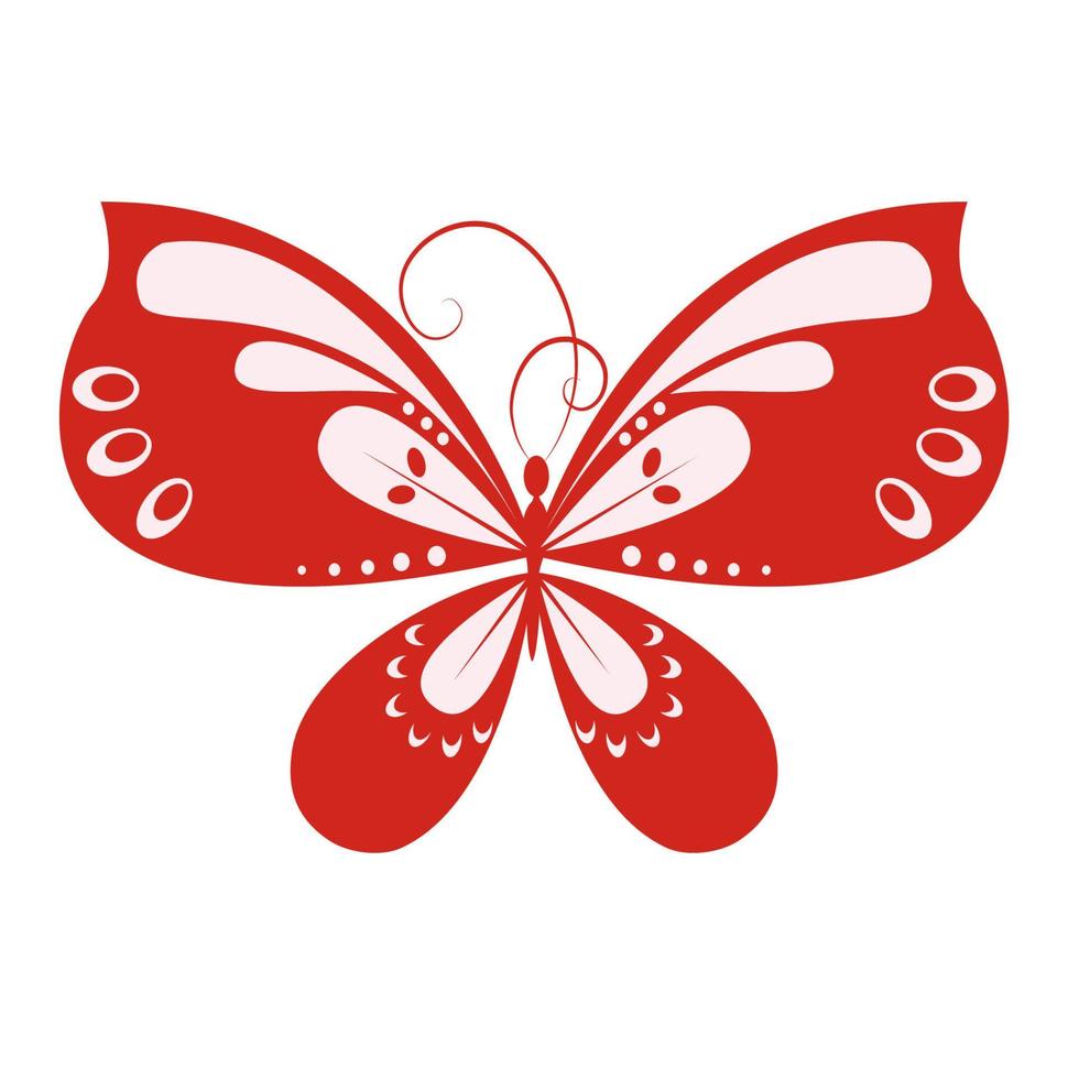 Schmetterling Symbol und Logo vektor