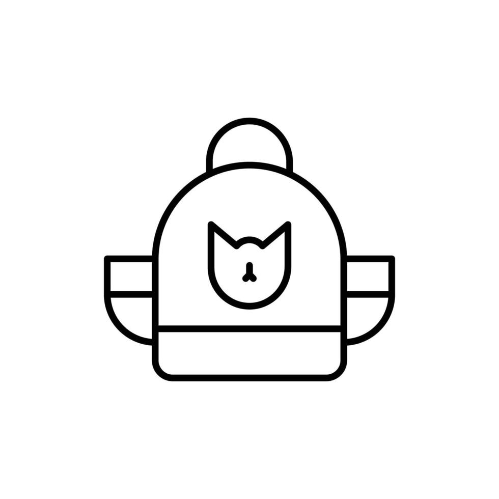 Tasche Symbol zum Katzen vektor