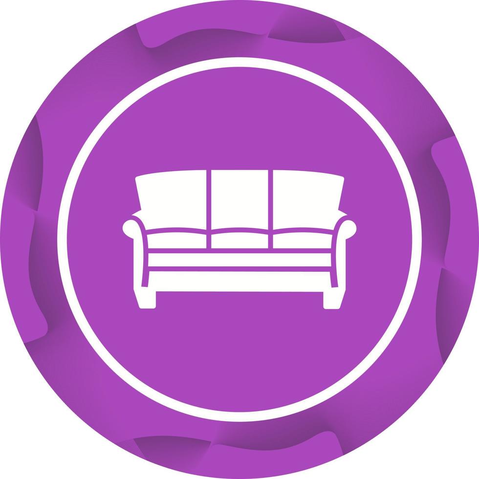 großes Sofa-Vektorsymbol vektor