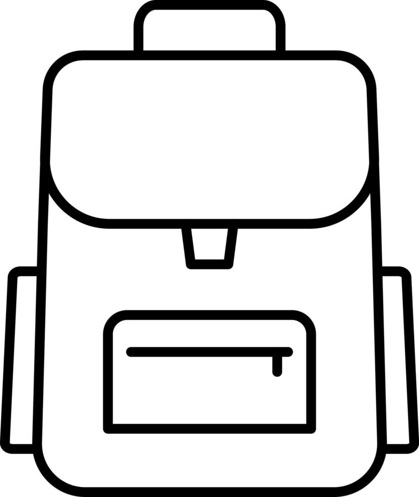 Rucksack, Tasche, Bildung Vektor Symbol auf transparent Hintergrund. Gliederung Rucksack, Tasche, Bildung Vektor Symbol