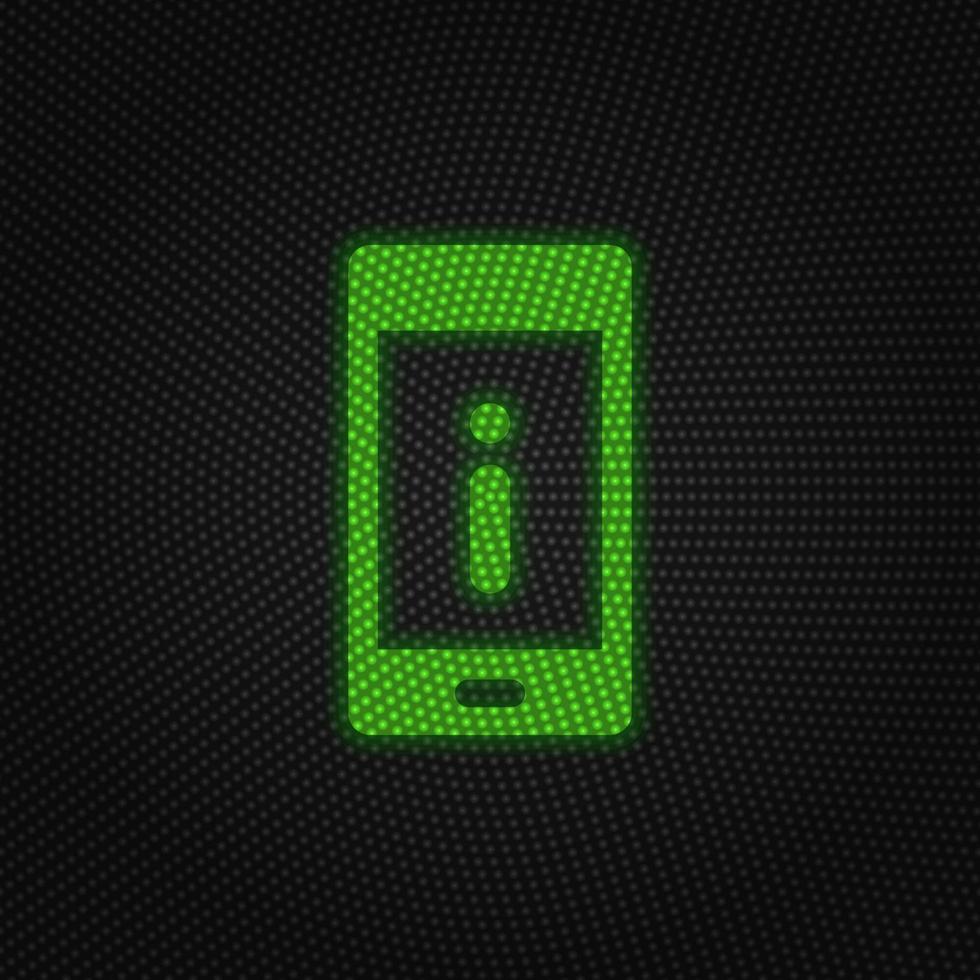 Telefon, Alarm, Error Neu Technologie Vektor Symbol. Neu Handy, Mobiltelefon Technologie der Verkehr Licht Stil Vektor Illustration auf Weiß Hintergrund