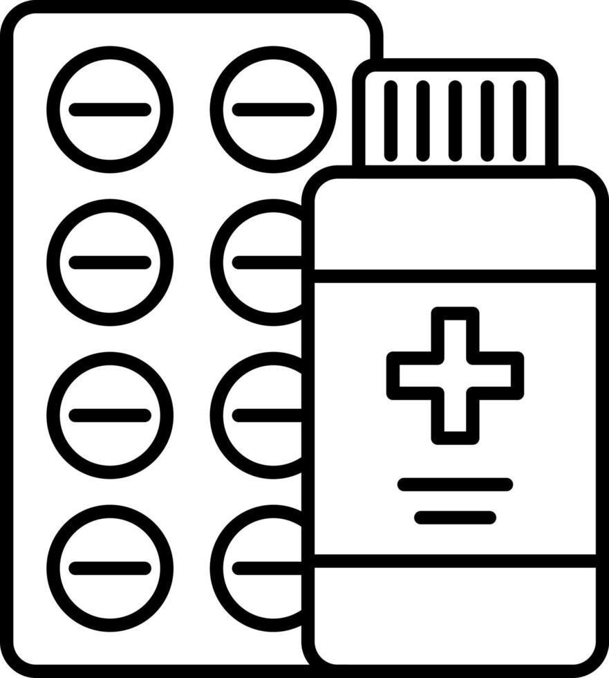 Drogen, medizinisch, Medizin Vektor Symbol auf transparent Hintergrund. Gliederung Drogen, medizinisch, Medizin Vektor Symbol