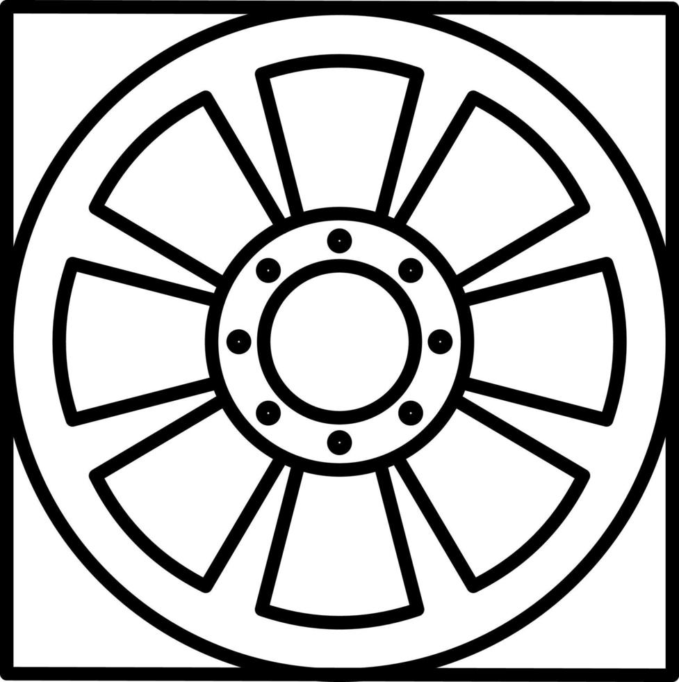 Ausrüstung, Fan, hvac Vektor Symbol auf transparent Hintergrund. Gliederung Ausrüstung, Fan, hvac Vektor Symbol